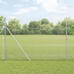 vidaXL Clôture en fil soudé 1,5x10 m en acier galvanisé