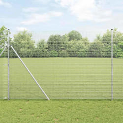 vidaXL Clôture en fil soudé 1,6 x 25 m en acier galvanisé