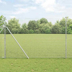 vidaXL Clôture en fil soudé 1,5x50 m en acier galvanisé