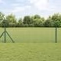 vidaXL Clôture en fil soudé verte 0,5x50 m en acier