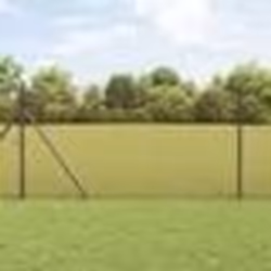 vidaXL Clôture en fil soudé Rouge 1,5 x 10 m en acier