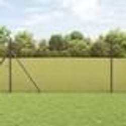 vidaXL Clôture en fil soudé Rouge 1,5 x 10 m en acier