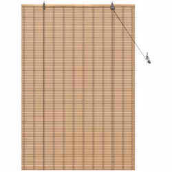 Ces stores en bambou enroulables combinent la simplicité moderne avec la touche terreuse du bambou, transformant votre espace ...