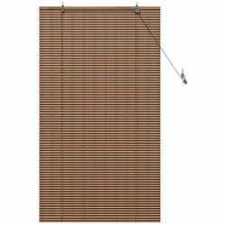 Ce store en bambou enroulable apporte une touche d'élégance et de sérénité à n'importe quelle pièce avec son design moderne e ...