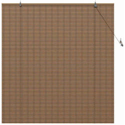 Vidaxl - Store de Fenêtre avec des rideaux Marron 140 x 160 cm Bambou