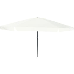 Parasol de jardin 395x245 cm blanc sable Vidaxl