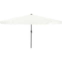 Parasol de jardin avec éclairage led 395 x 245 cm blanc sable Vidaxl