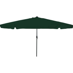 Parasol de jardin avec lumières led 395 cm x 245 cm Vert Vidaxl