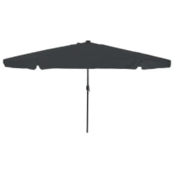 Parasol de Jardin avec LED ø395x245 cm - Anthracite