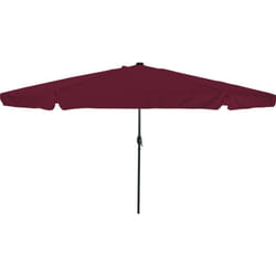 Parasol de jardin avec lumières led, 395 x 245 cm, rouge bordeaux Vidaxl