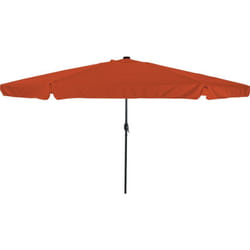 Parasol de jardin avec lumières led ø395x245 cm Terracotta Vidaxl