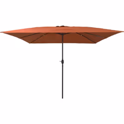 Ce parasol de patio en terracotta lumineuse ajoute un look stylé à ton coin repas extérieur. Avec ses dimensions de 300cm de  ...