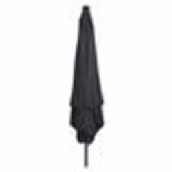 vidaXL Parasol carré avec LED, 295 x 245 cm, gris foncé