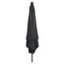 vidaXL Parasol carré avec LED, 295 x 245 cm, gris foncé