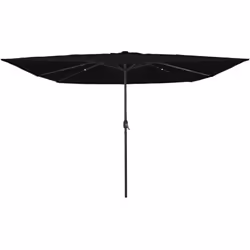Ce parasol de jardin moderne combine style et fonctionnalité avec brio, s'adaptant facilement à n'importe quel espace extérie ...