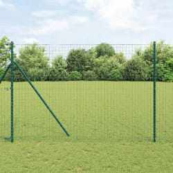 vidaXL Clôture Euro verte 1.5x10 m acier