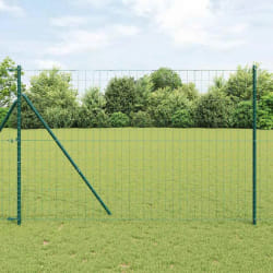 vidaXL Clôture Euro Verte 1.5x10 m Acier