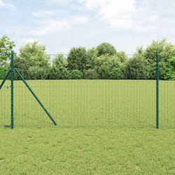 vidaXL Clôture Euro Verte 1x25m Acier