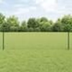 vidaXL Poteaux de clôture argentés 22 pcs Vert Hauteur de 150 cm.