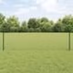 vidaXL Poteaux de clôture argentés 44 pcs Vert Large Métal