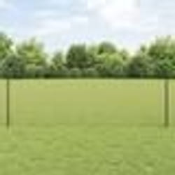 vidaXL Poteaux de clôture argentés 44 pcs Gris 100 x 0.8 m Acier