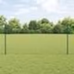 vidaXL Clôture euro avec 11 poteaux U verte 1,2x25 m en acier