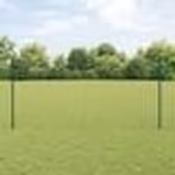 vidaXL Clôture Euro avec 11 poteaux U Vert 1,2x25 m Acier