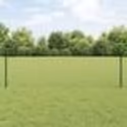 vidaXL Clôture Euro avec 22 poteaux U Verte 0,6x50 m Acier