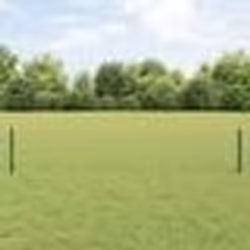 vidaXL Clôture Euro avec 22 poteaux verts 0,4x50 m en acier