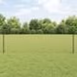 vidaXL Clôture Euro avec 5 poteaux en U Grise 0,6x10 m Acier
