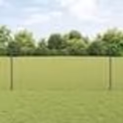 vidaXL Clôture Euro avec 10 poteaux gris 1x10 m en acier