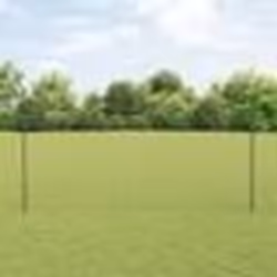 vidaXL Clôture Euro avec 10 poteaux gris 1,4x10 m en acier
