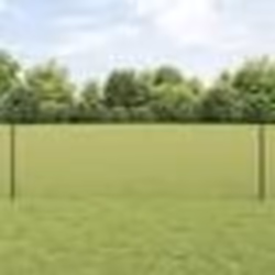 vidaXL Euro Clôture avec 11 poteaux U Gris 0,8x25 m Acier