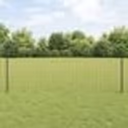 vidaXL Clôture Euro avec 11 poteaux U Gris 0,8x25 m en acier