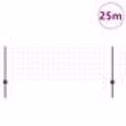 vidaXL Clôture Euro avec 11 Poteaux en U Gris 0.6x25 m Acier