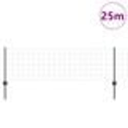 vidaXL Clôture Euro avec 11 Poteaux en U Gris 0.6x25 m Acier