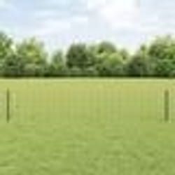 vidaXL Clôture Euro avec 22 poteaux gris 0,4x50 m en acier