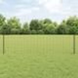 vidaXL Clôture Euro avec 22 poteaux Gris 0,6x50 m en Acier