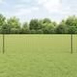 vidaXL Clôture Euro avec 5 poteaux en U Gris 0,6x10 m Acier