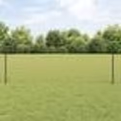 vidaXL Clôture Euro avec 11 poteaux U Grise 0,6x25 m Acier