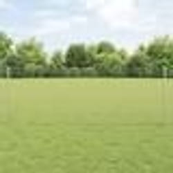 vidaXL Clôture Euro avec 11 poteaux en U Argent 0,8x25 m Acier