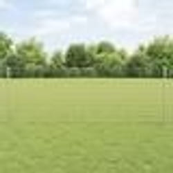 vidaXL Clôture Euro avec 11 poteaux en U Argent 0,8x25 m Acier