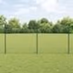 vidaXL Clôture en maillons de chaîne avec 10 poteaux U verte 1.2x10 m en acier