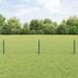vidaXL Clôture en Treillis avec 22 Poteaux en U Vert 0.4x25 m Acier