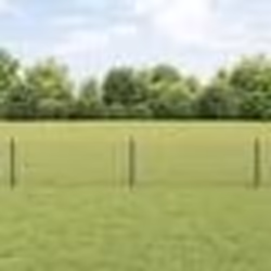 vidaXL Clôture en treillis avec 22 poteaux en U Gris 0.4x25 m Acier