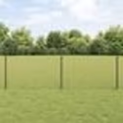 vidaXL Set de Clôture de Jardin Pack de 2 Gris Acier Galvanisé