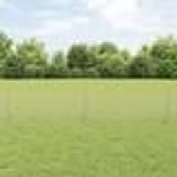 vidaXL Clôture en Chaîne avec 10 Pieux en U Argenté 0.4x10 m Acier