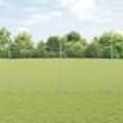vidaXL Clôture en Maillon avec 20 Pieux U Argent 1.5x10 m Acier