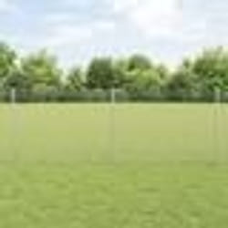 vidaXL Clôture en Treillis avec 22 Piquets Argent 0,8x25 m Acier