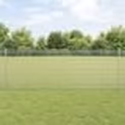 vidaXL Clôture en fil soudé avec 11 poteaux U Argent 0.8x25 m Acier